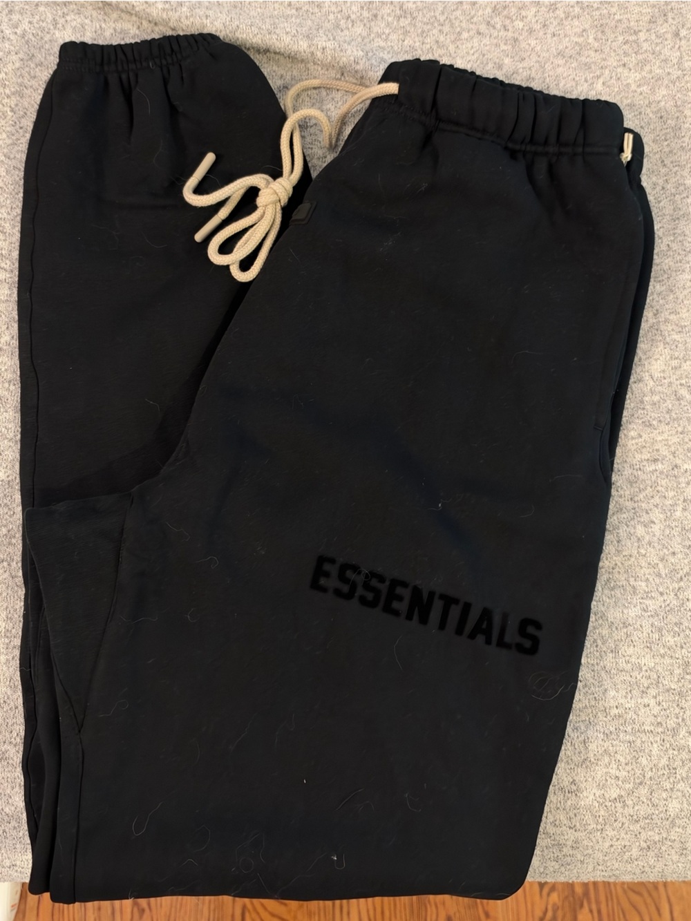 Essentials Black Sweatpants with Drawstring. NWT. Size Medium